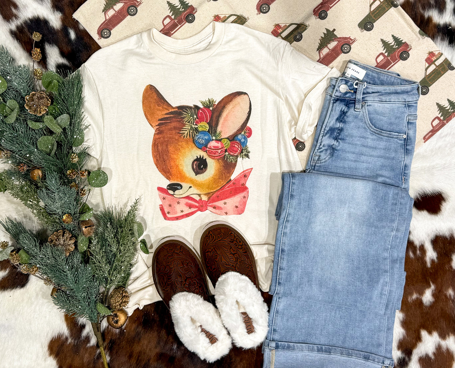 Christmas Fawn Tee