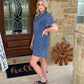 Keep it Basic T-Shirt Dress - Denim