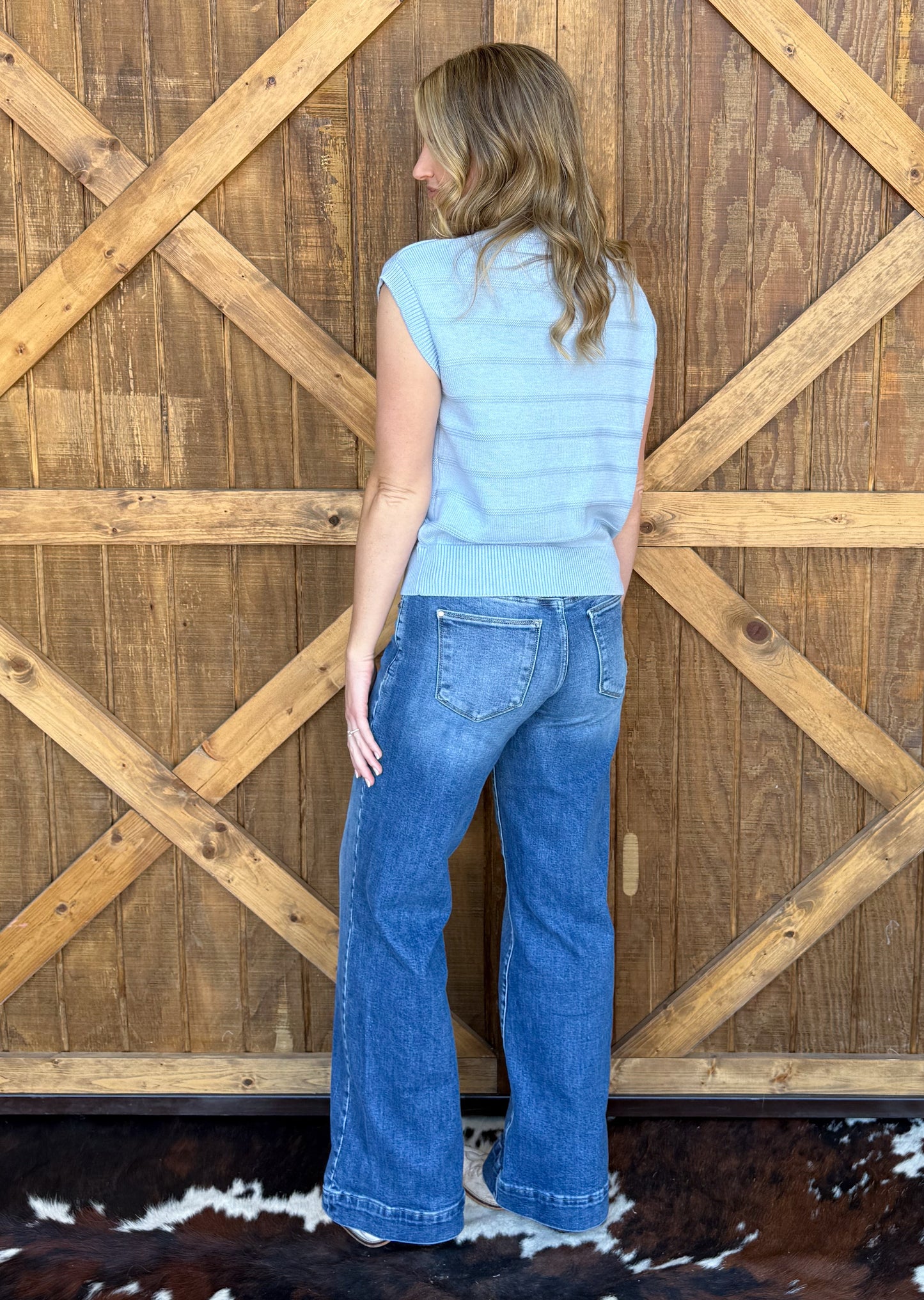 The Heather Top *Blue