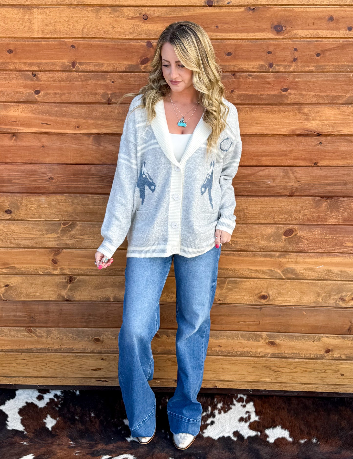 Horsin' Around Cardigan