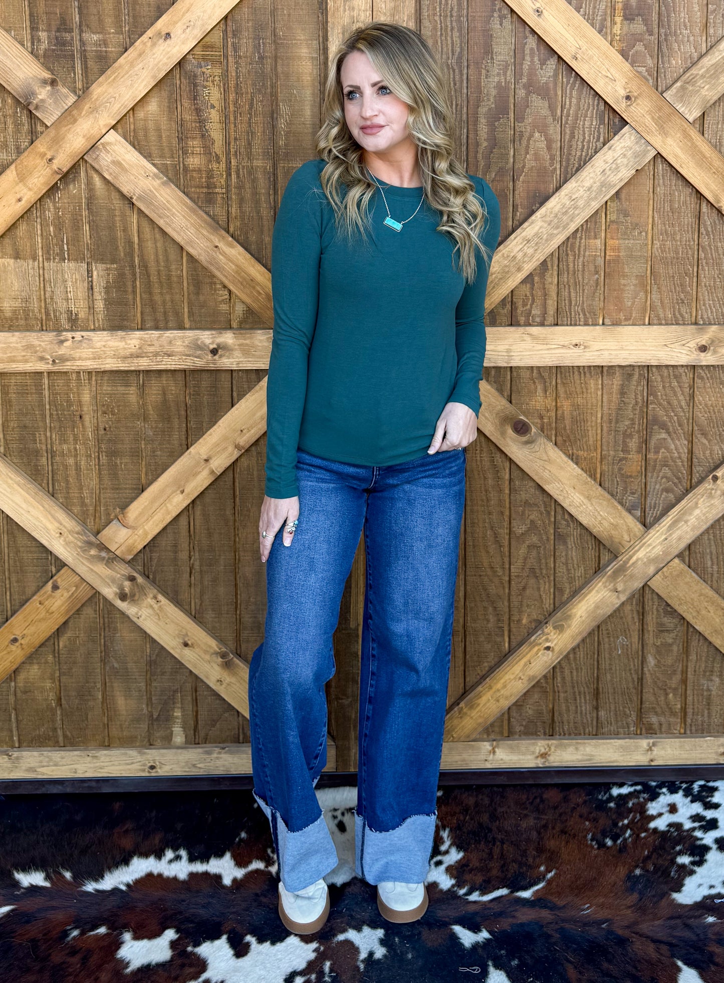 Madelyn Basic Long Sleeve *Teal