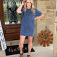 Keep it Basic T-Shirt Dress - Denim