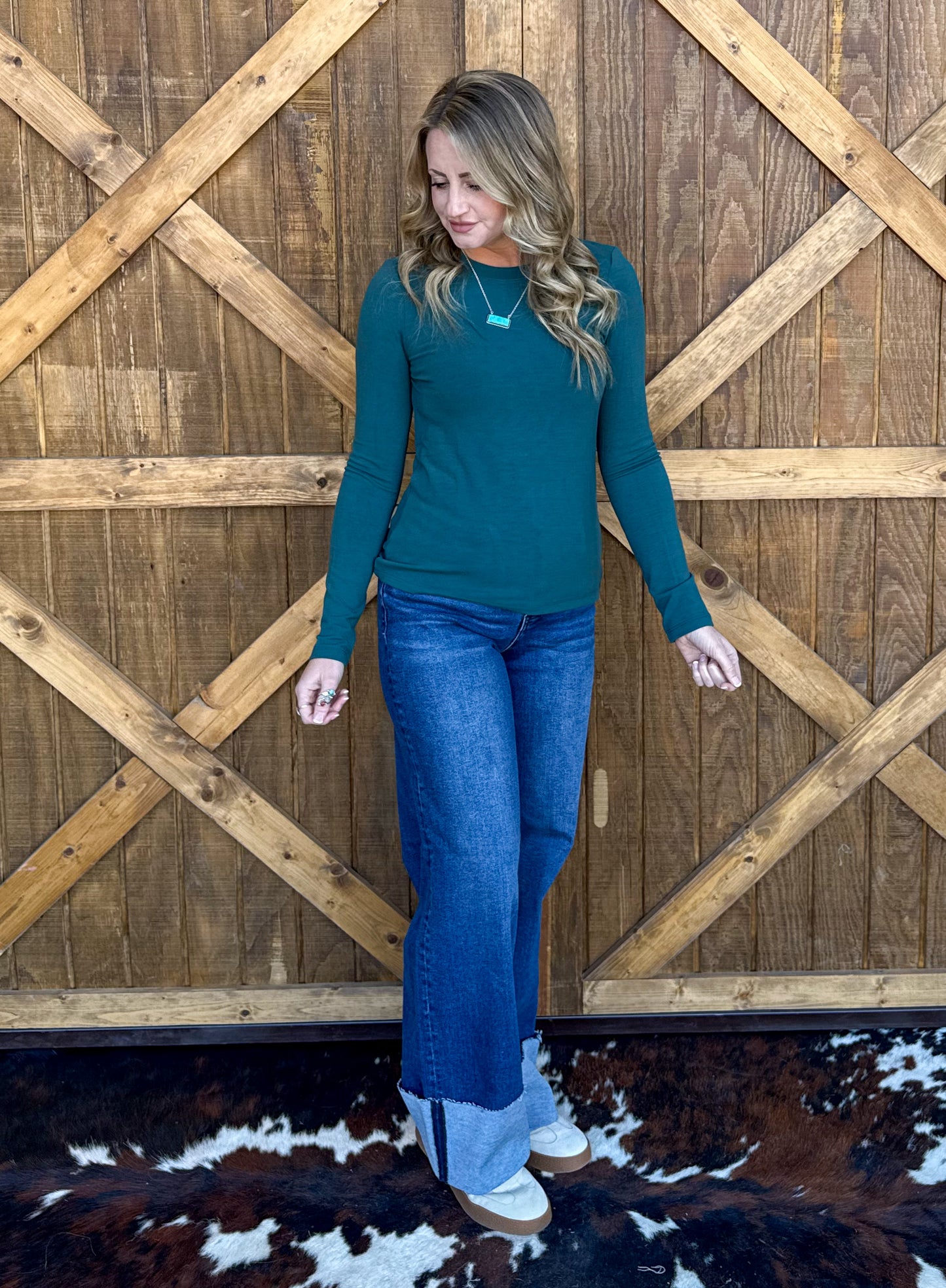 Madelyn Basic Long Sleeve *Teal