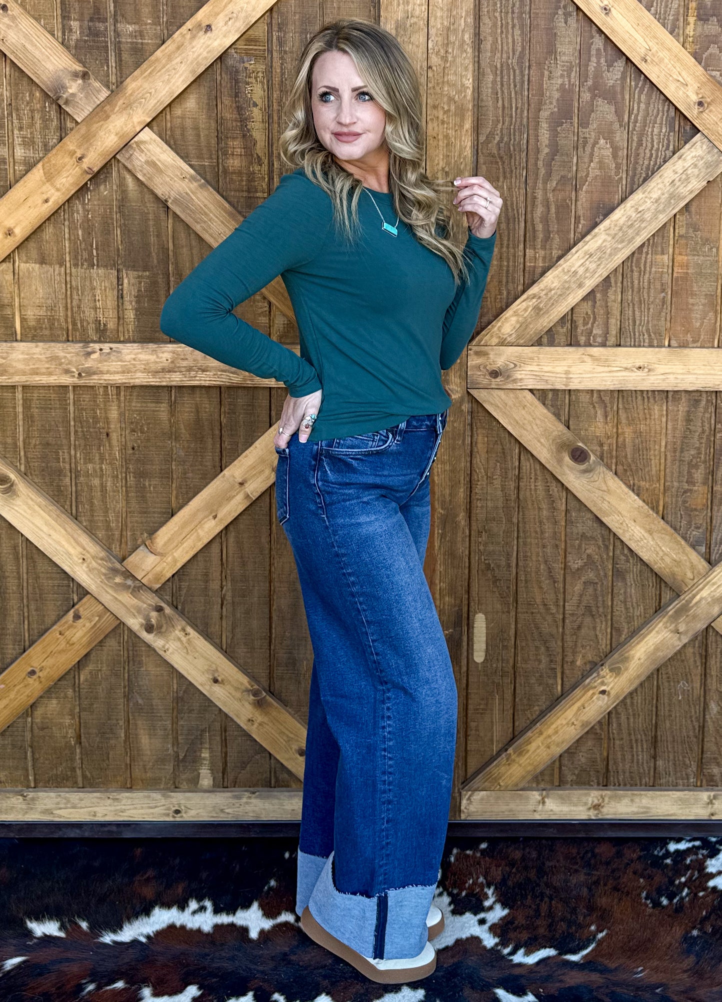 Madelyn Basic Long Sleeve *Teal
