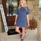 Keep it Basic T-Shirt Dress - Denim