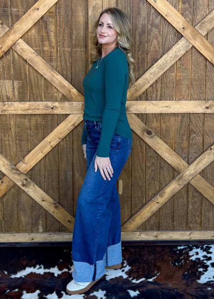 Madelyn Basic Long Sleeve *Teal