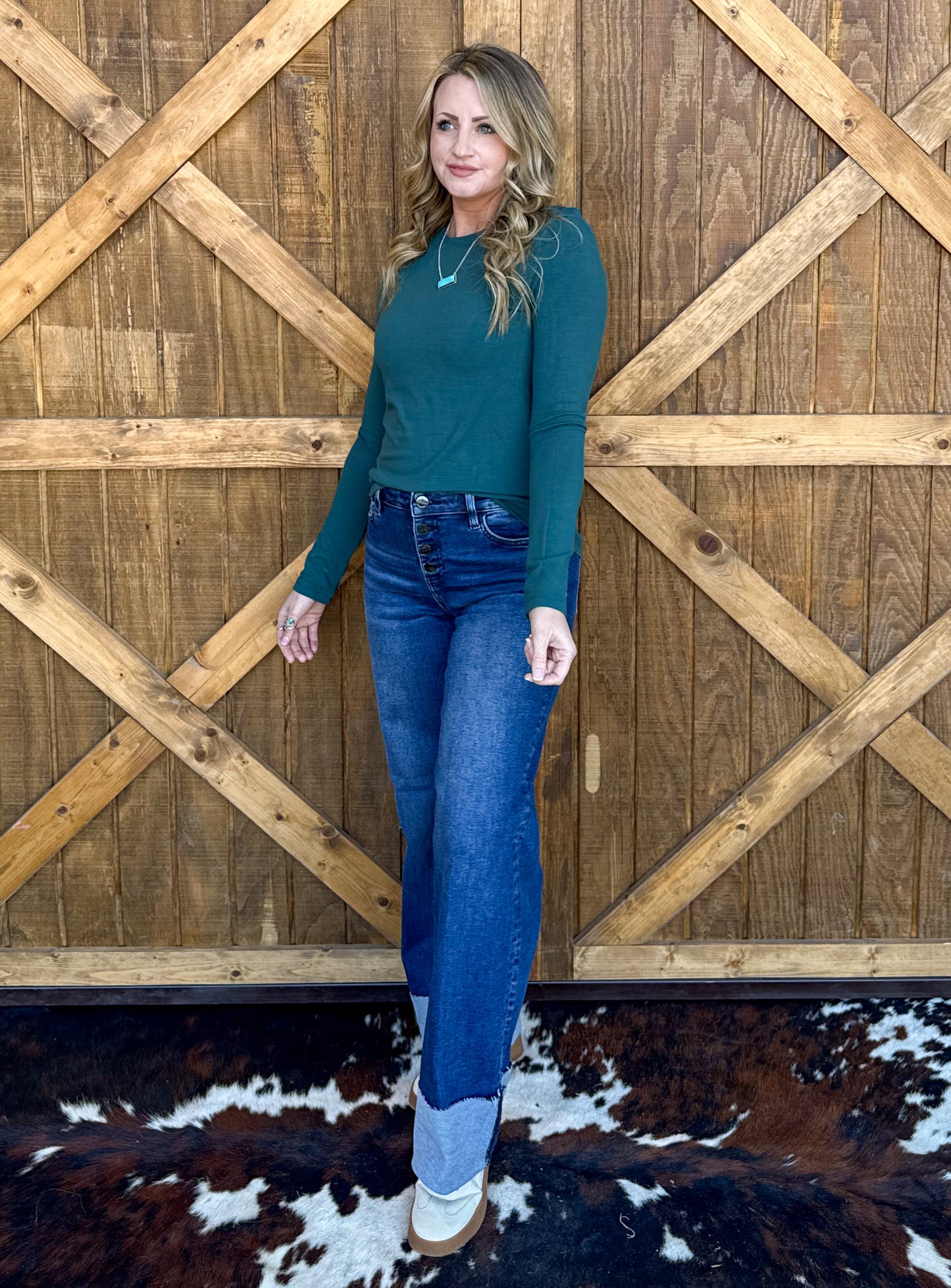 Madelyn Basic Long Sleeve *Teal