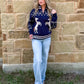 Navy Horses Pullover