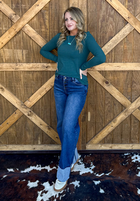 Madelyn Basic Long Sleeve *Teal