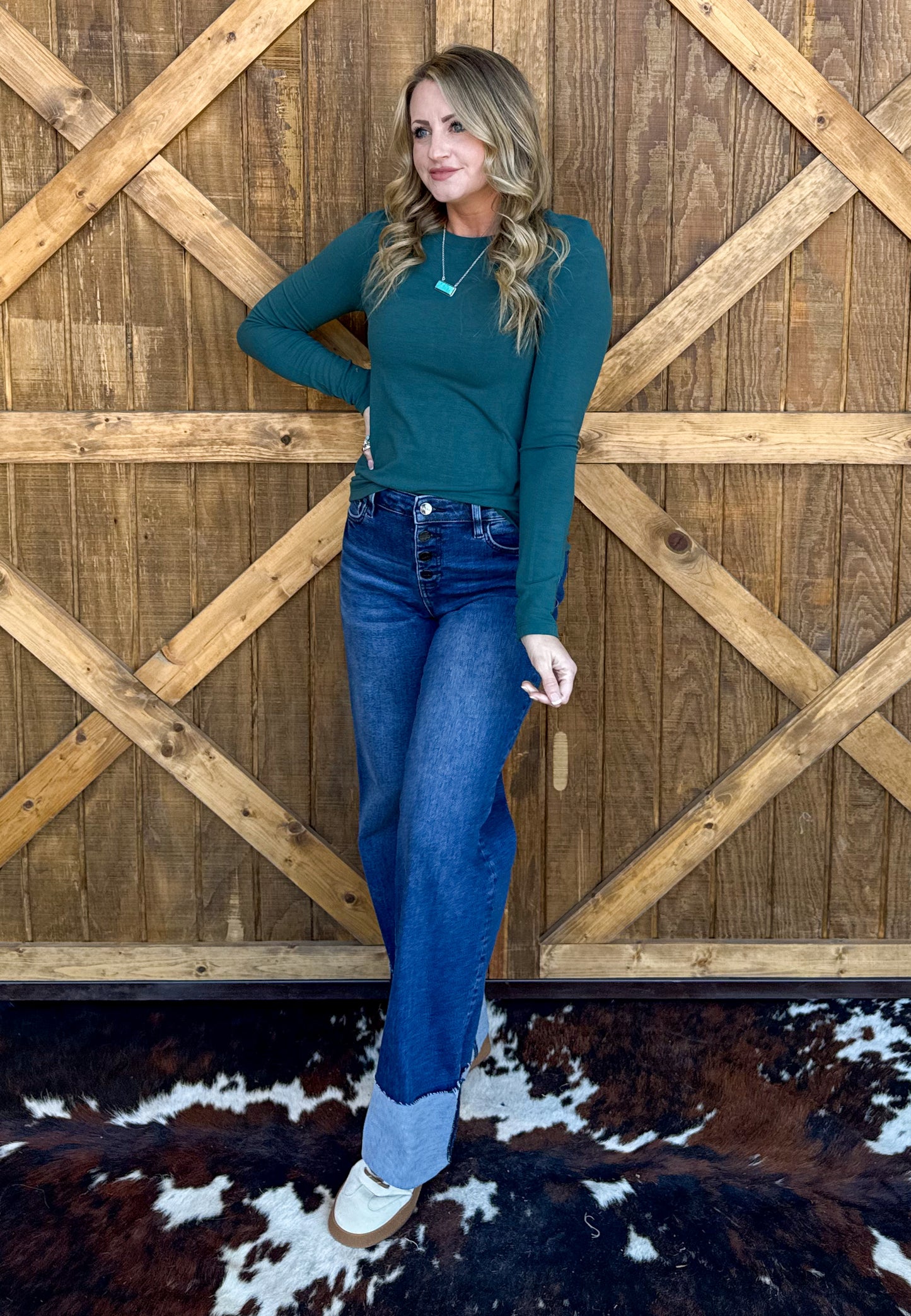 Madelyn Basic Long Sleeve *Teal