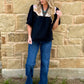 Western Embroidered Blouse *Black