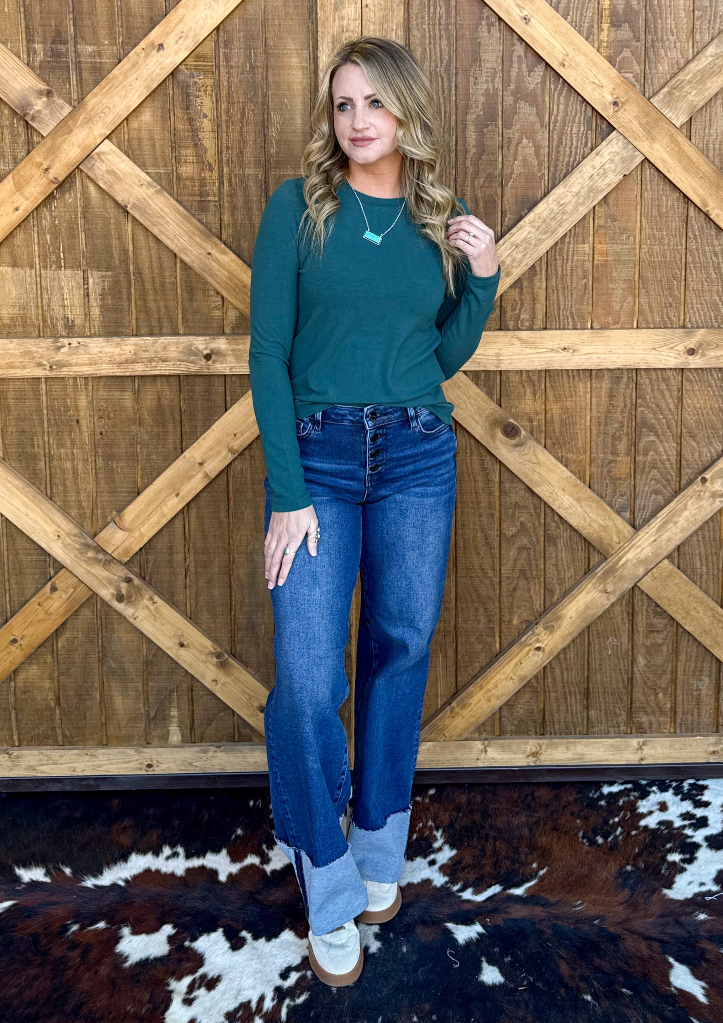Madelyn Basic Long Sleeve *Teal
