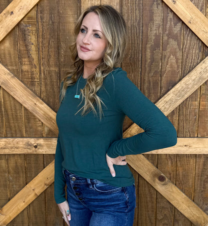 Madelyn Basic Long Sleeve *Teal