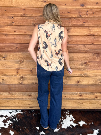 Painted Horses Dress Tank
