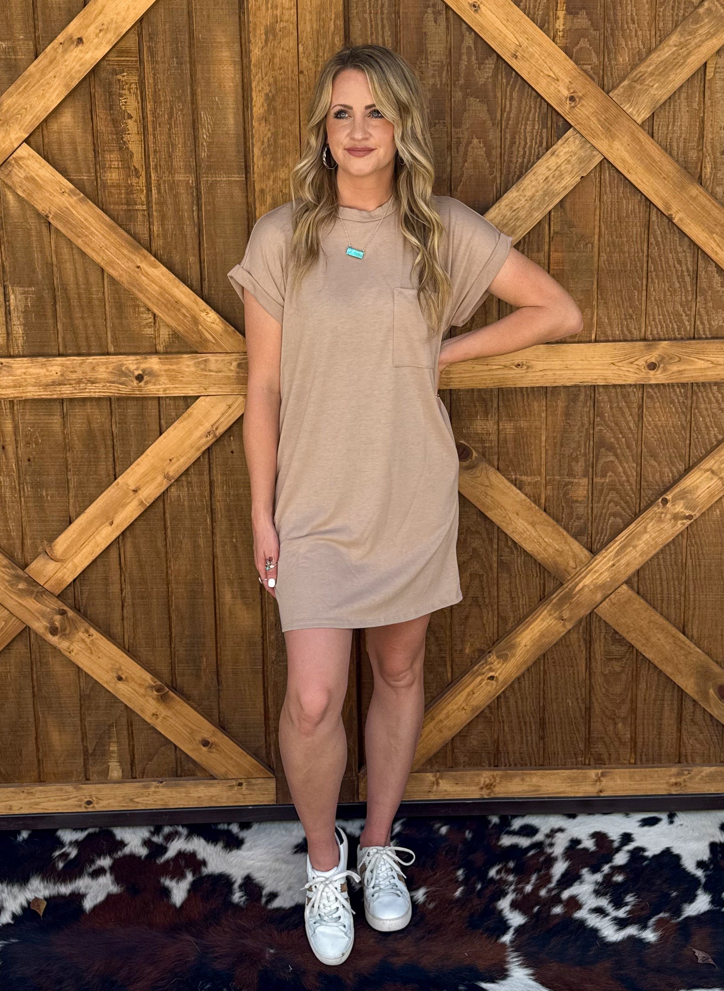 Jolene T-Shirt Dress *Mocha