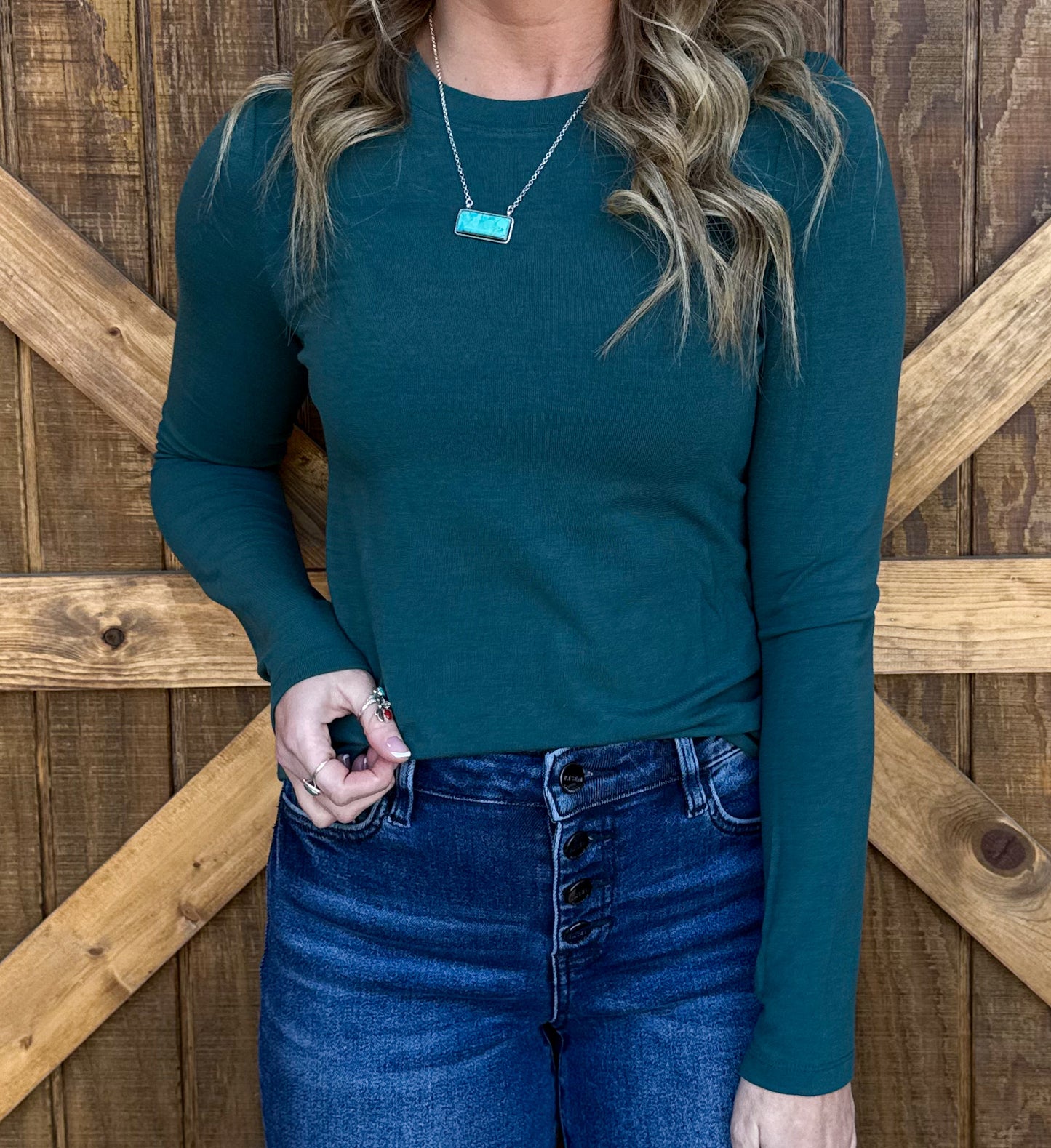 Madelyn Basic Long Sleeve *Teal