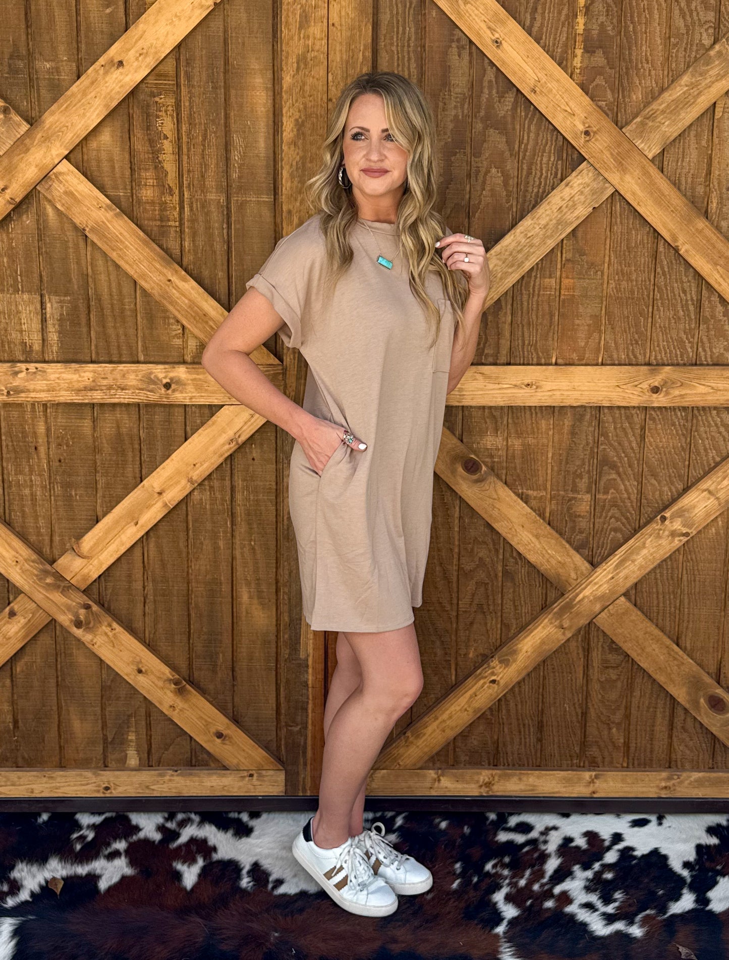 Jolene T-Shirt Dress *Mocha