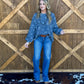 All Things Western Collage Sweatshirt *Denim