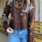 Metallic Cowboy Sweater