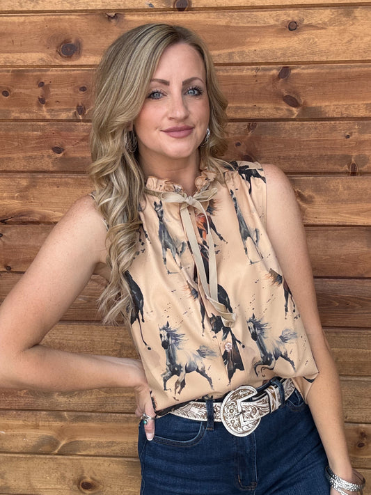 Painted Horses Dress Tank