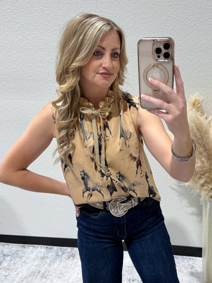 Painted Horses Dress Tank