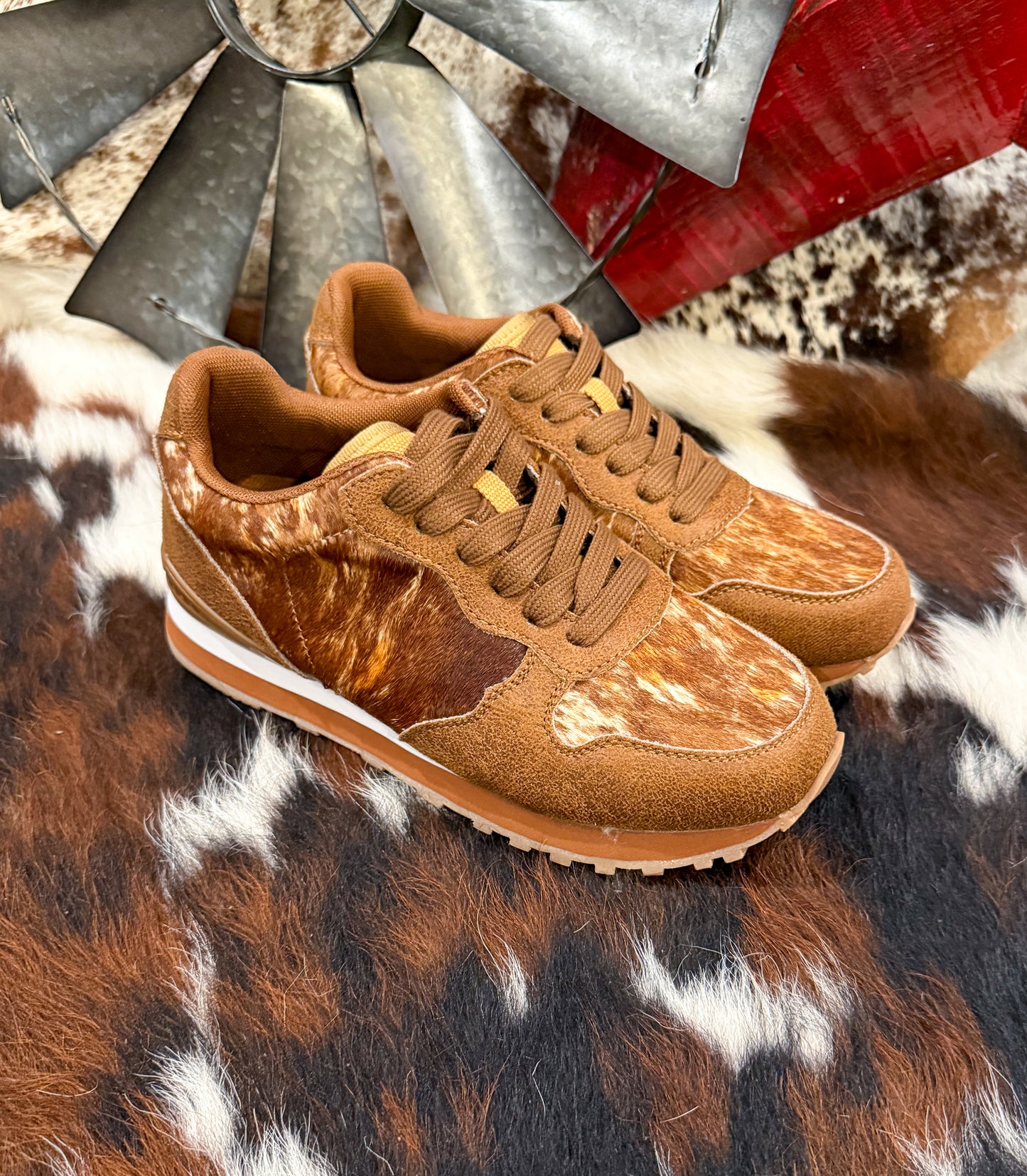 The Western Tennis Shoes *Cowhide