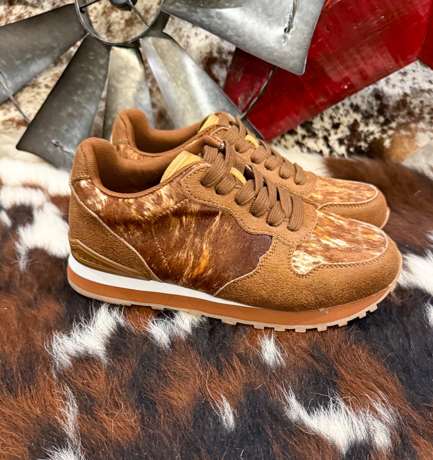 The Western Tennis Shoes *Cowhide