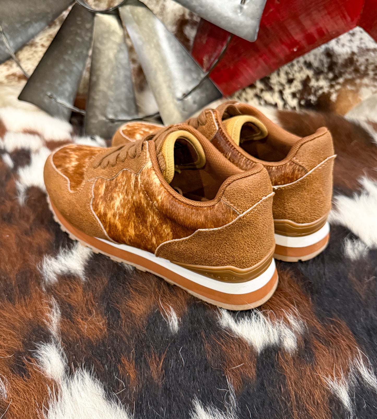 The Western Tennis Shoes *Cowhide