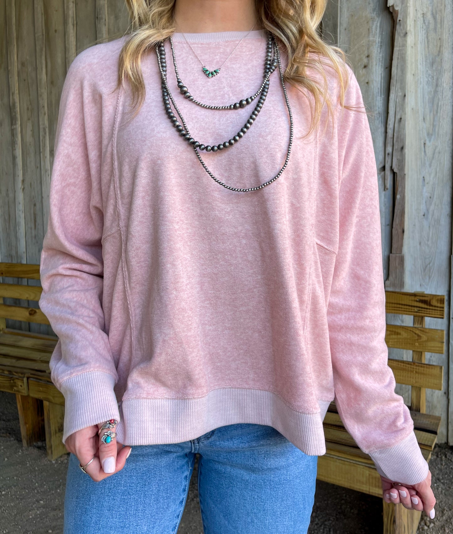 A Classic Cozy Sweater *Blush