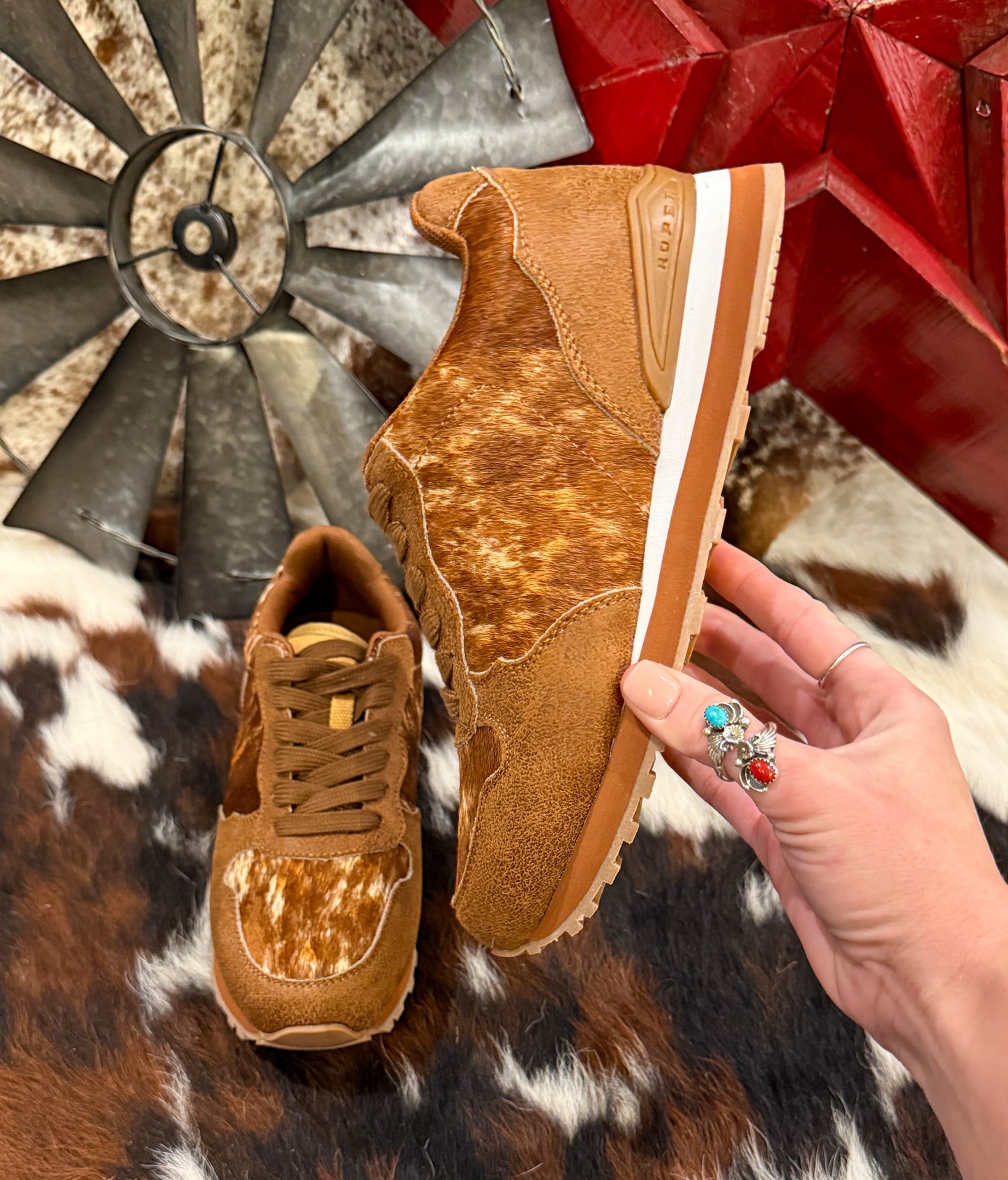 The Western Tennis Shoes *Cowhide