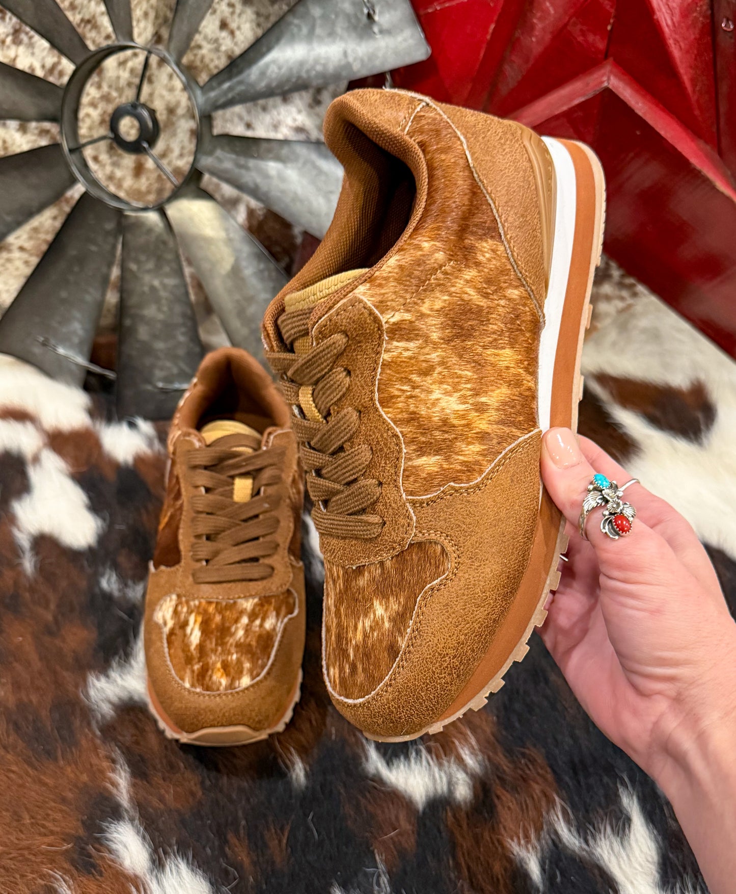 The Western Tennis Shoes *Cowhide