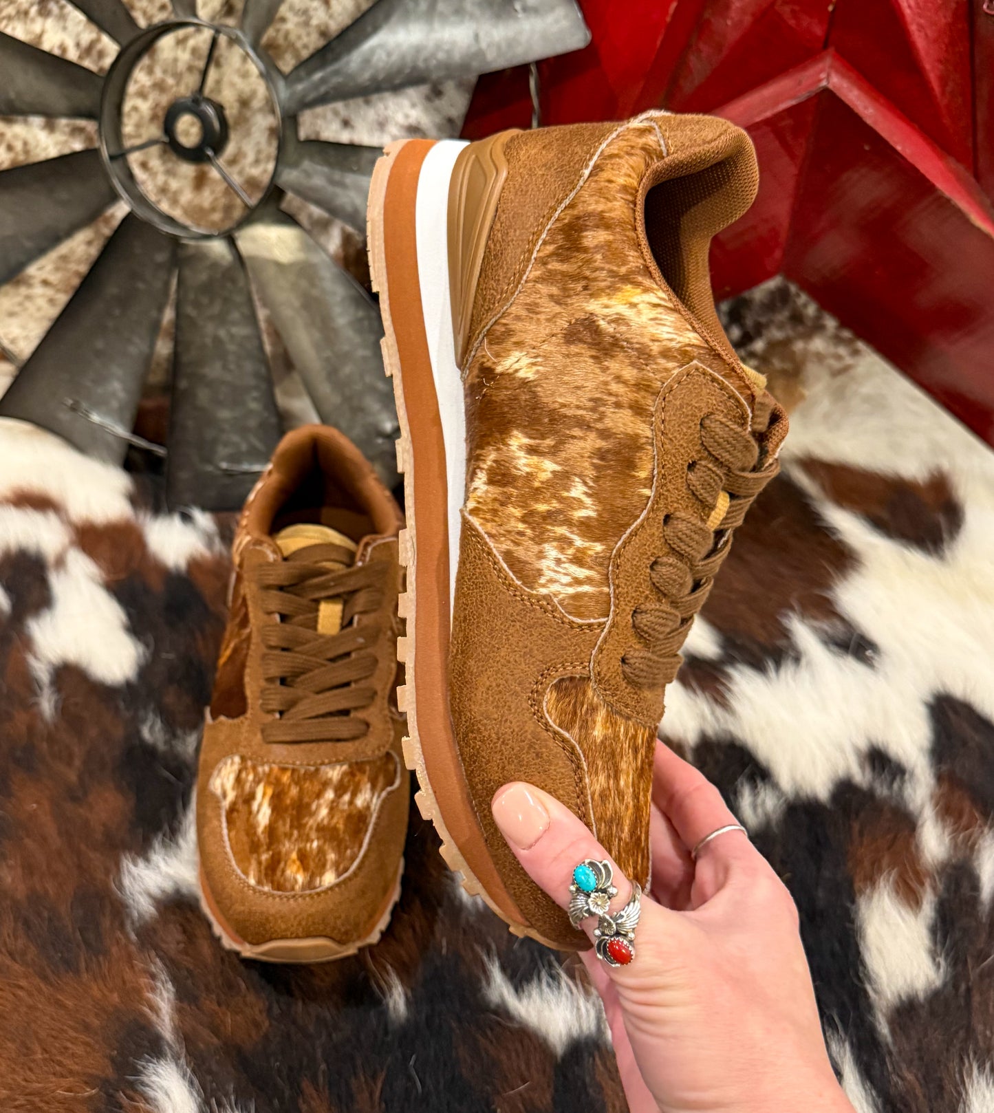 The Western Tennis Shoes *Cowhide