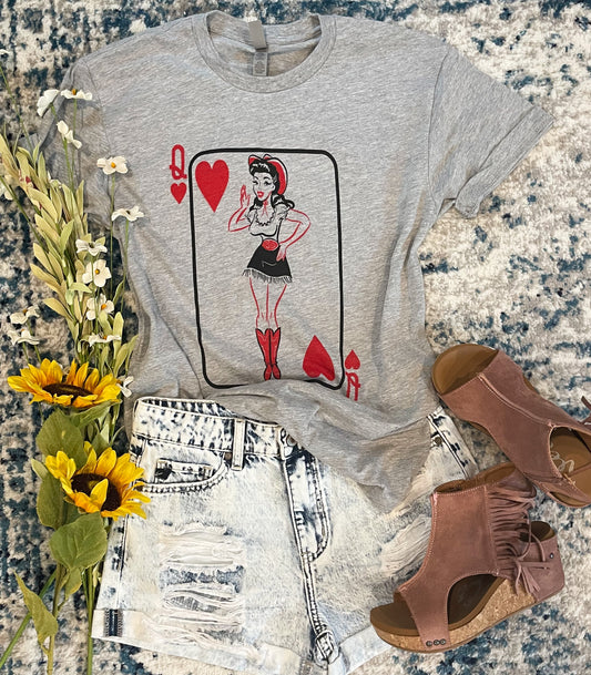 Queen of Hearts Tee