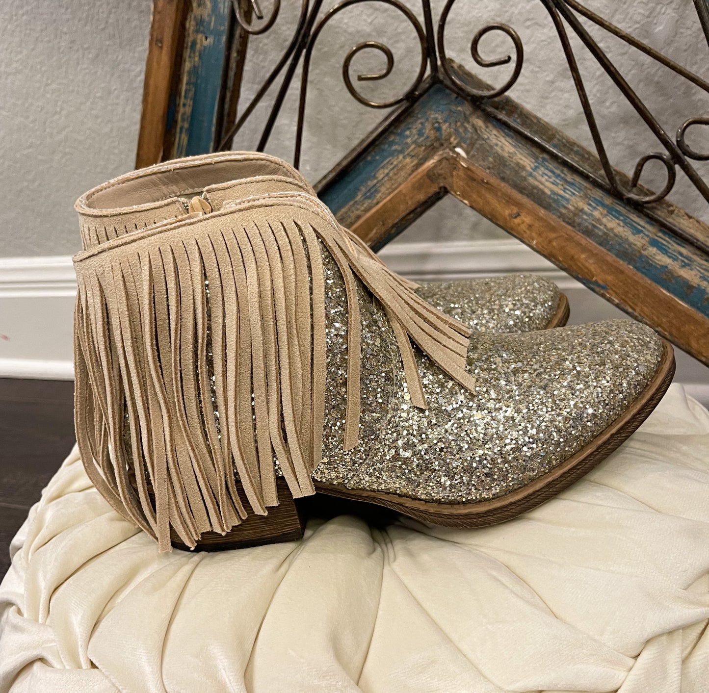 Jean Glitter Bootie by Gypsy Jazz