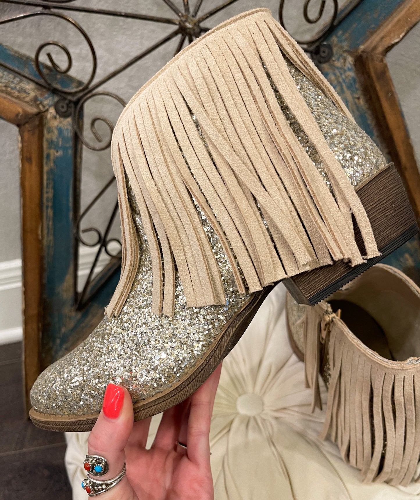 Jean Glitter Bootie by Gypsy Jazz