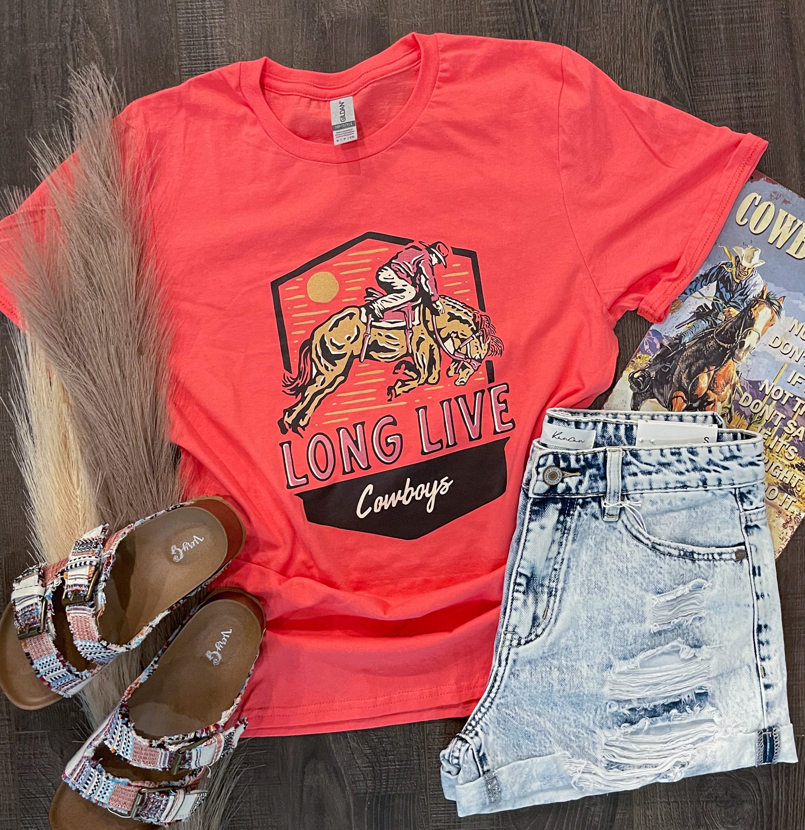 Long Live Cowboys Tee The Rustic C Boutique 9825