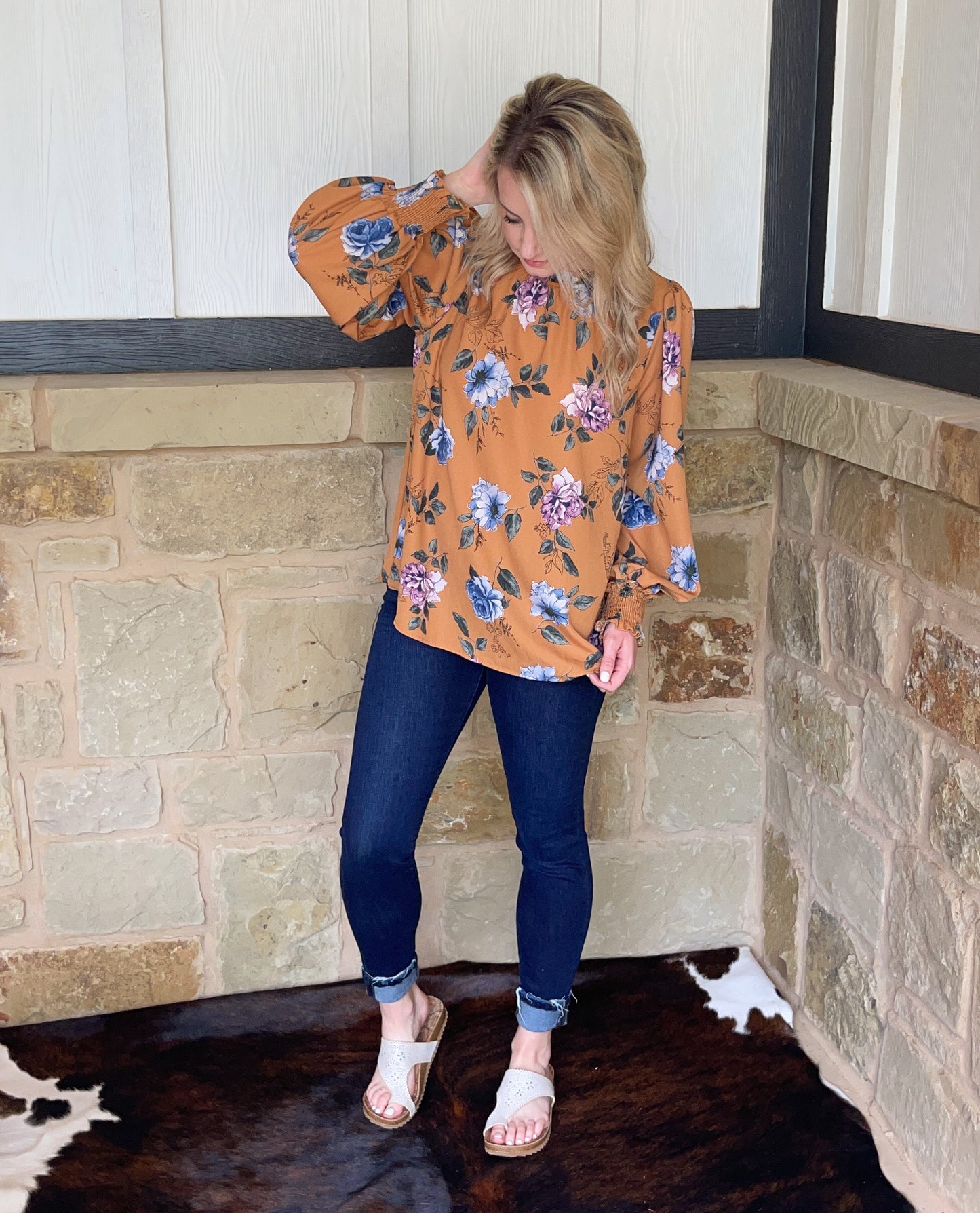 Sweet Caroline Top in Mustard