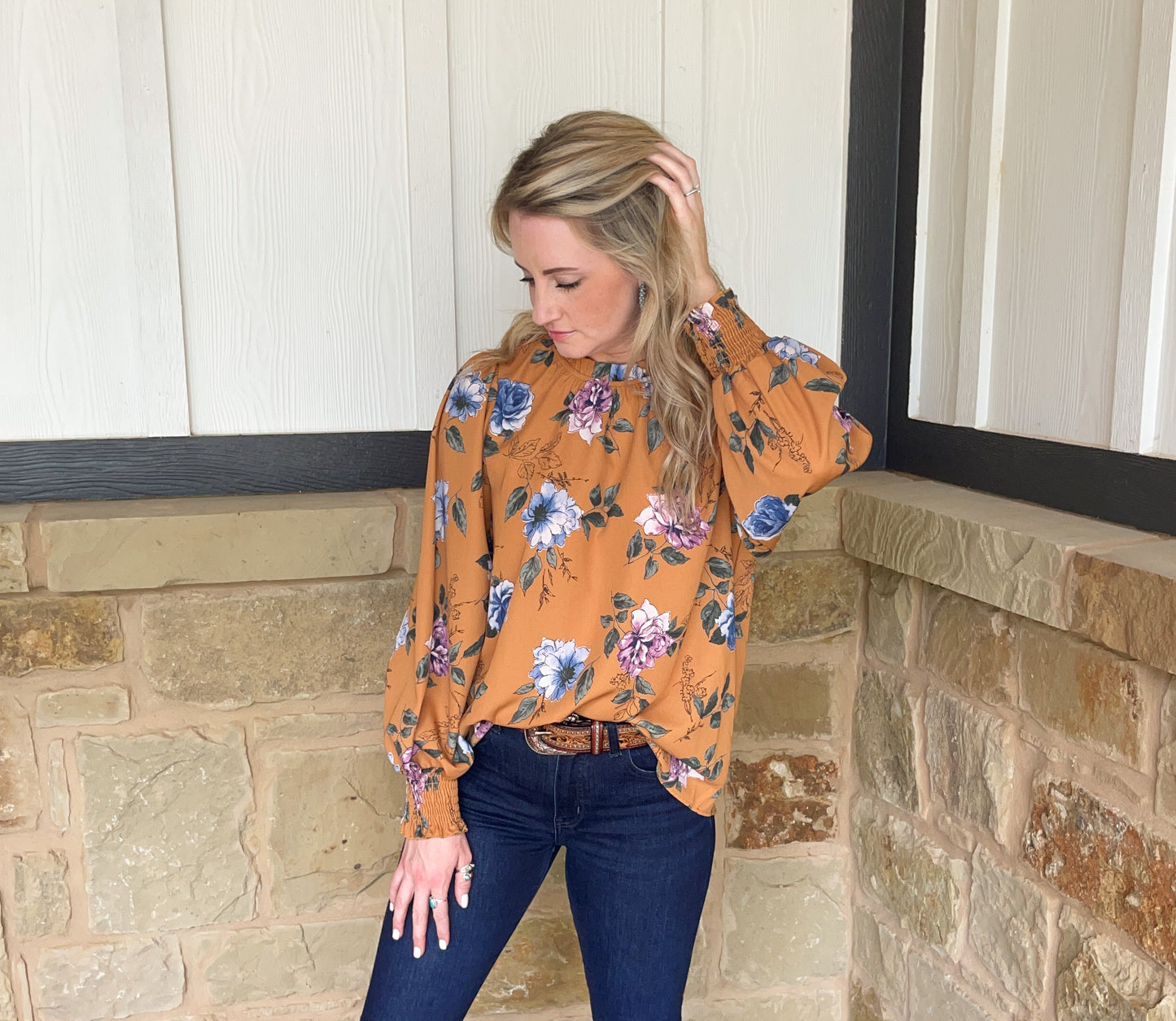 Sweet Caroline Top in Mustard