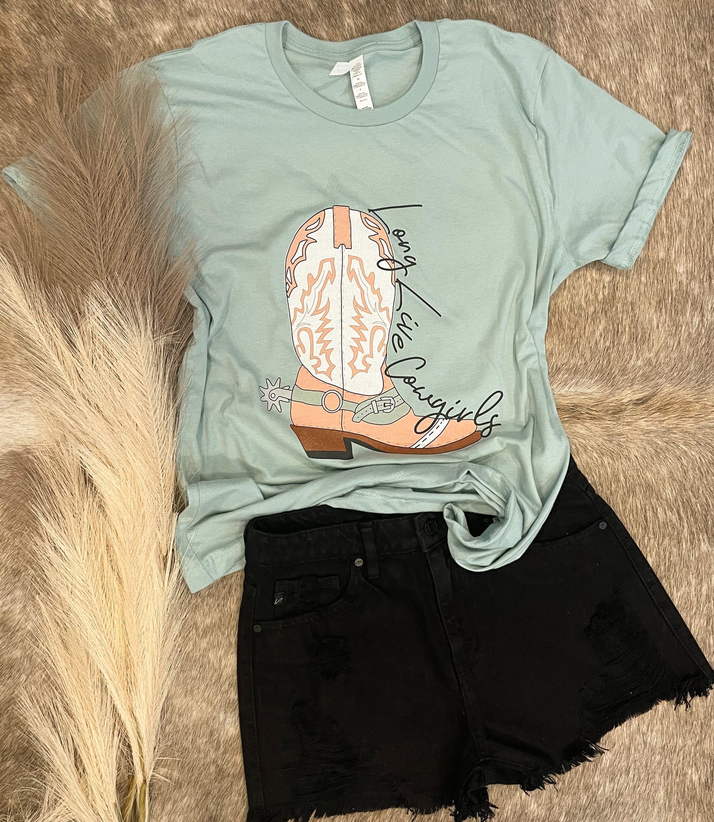 Long Live Cowgirls Boot Tee